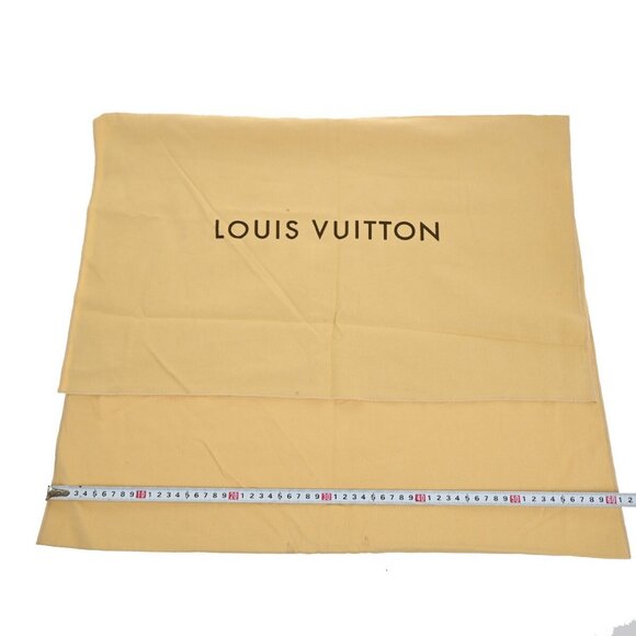 LOUIS VUITTON Logo 10 Set Dust Bag Drawstring Canvas Cotton Beige Brown - Picture 11 of 16